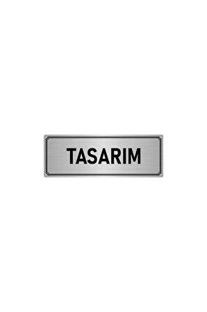 Metal Yönlendirme Levhası, Departman Kapı Isimliği Tasarım 10x20 Cm Gümüş Renk