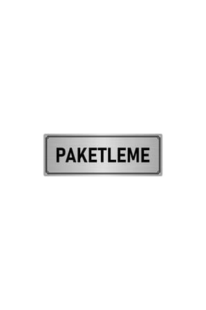 Metal Yönlendirme Levhası, Departman Kapı Isimliği Paketleme 10x20 Cm Gümüş Renk