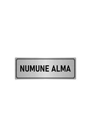 Metal Yönlendirme Levhası, Departman Kapı Isimliği Numune Alma 5x20 Cm Gümüş Renk
