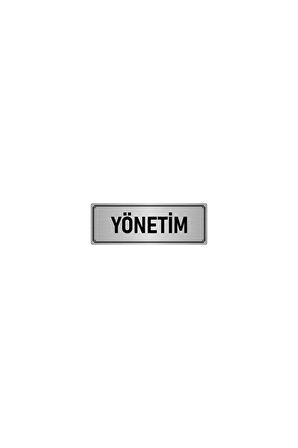 Metal Yönlendirme Levhası, Departman Kapı Isimliği Yönetim 5x20 Cm Gümüş Renk