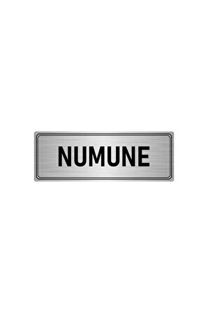 Metal Yönlendirme Levhası, Departman Kapı Isimliği Numune 5x20 Cm Gümüş Renk