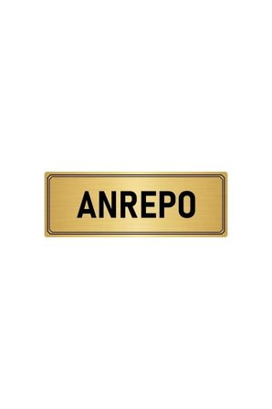 Metal Yönlendirme Levhası, Departman Kapı Isimliği Antrepo 5x20 Cm Altın Renk
