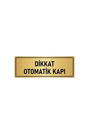 Metal Yönlendirme Levhası, Departman Kapı Isimliği Otomatik Kapı 5x20 Cm Altın Renk