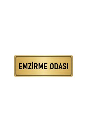 Metal Yönlendirme Levhası, Departman Kapı Isimliği Emzirme Odası 5x20 Cm Altın Renk