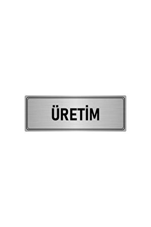 Metal Yönlendirme Levhası, Departman Kapı Isimliği Üretim 5x20 Cm Gümüş Renk