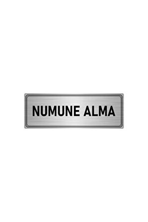 Metal Yönlendirme Levhası, Departman Kapı Isimliği Numune Alma 5x20 Cm Gümüş Renk