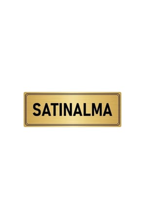 Metal Yönlendirme Levhası, Departman Kapı Isimliği Satınalma 5x20 Cm Altın Renk