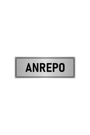 Metal Yönlendirme Levhası, Departman Kapı Isimliği Antrepo 5x20 Cm Gümüş Renk