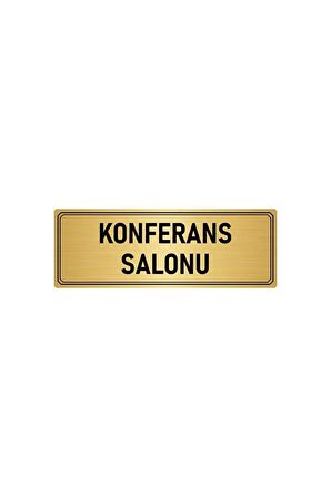 Metal Yönlendirme Levhası, Departman Kapı Isimliği Konferans Salonu 5x20 Cm Altın Renk