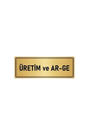 Metal Yönlendirme Levhası, Departman Kapı Isimliği Üretim Ve Ar-ge 5x20 Cm Altın Renk