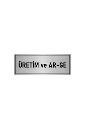Metal Yönlendirme Levhası, Departman Kapı Isimliği Üretim Ve Ar-ge 5x20 Cm Gümüş Renk