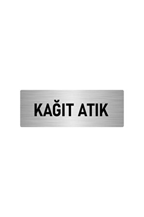 Metal Yönlendirme Levhası, Departman Kapı Isimliği Kağıt Atık 5x20 Cm Gümüş Renk