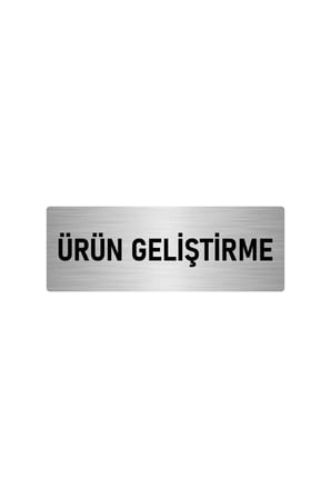 Metal Yönlendirme Levhası, Departman Kapı Isimliği Ürün Geliştirme 5x20 Cm Gümüş Renk