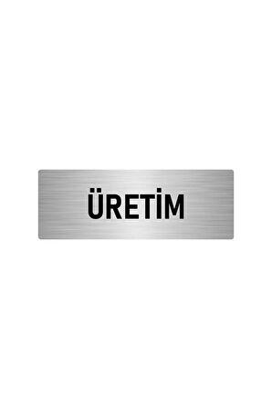 Metal Yönlendirme Levhası, Departman Kapı Isimliği Üretim 5x20 Cm Gümüş Renk