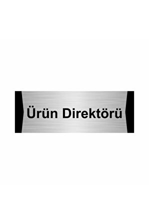 Ürün Direktörü 7x20cm Gümüş Renk Metal Yönlendirme Levhası