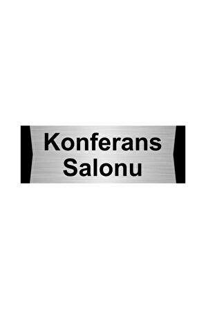Konferans Salonu 5x20cm Gümüş Renk Metal Yönlendirme Levhası