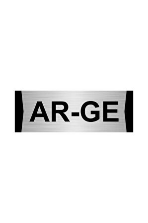 Ar-ge 5x20cm Gümüş Renk Metal Yönlendirme Levhası