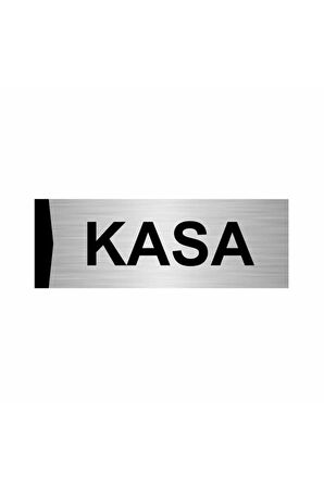 Kasa 5x20cm Gümüş Renk Metal Yönlendirme Levhası