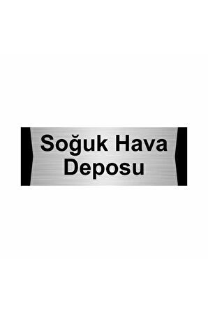 Soğuk Hava Deposu 5x20cm Gümüş Renk Metal Yönlendirme Levhası