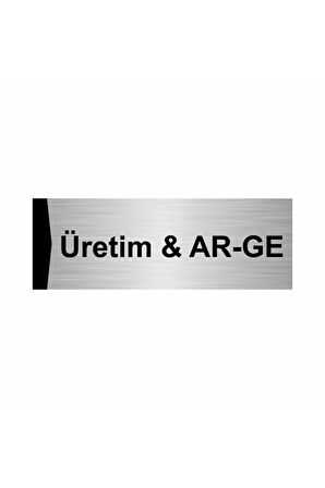 Üretim & Ar-ge 5x20cm Gümüş Renk Metal Yönlendirme Levhası