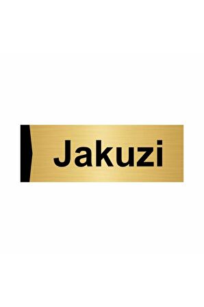 Jakuzi 5x20cm Altın Renk Metal Yönlendirme Levhası
