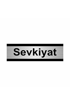 Sevkiyat 7x20cm Gümüş Renk Metal Yönlendirme Levhası