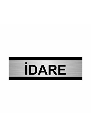 Idare 5x20cm Gümüş Renk Metal Yönlendirme Levhası