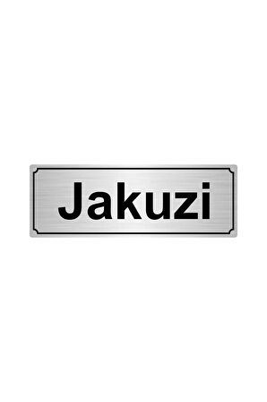 gümüş Renk Metal Jakuzi Yönlendirme Levhası 7cmx20cm