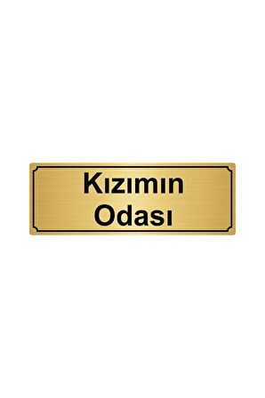 Altın Renk Metal Kızımın Odas Yönlendirme Levhası