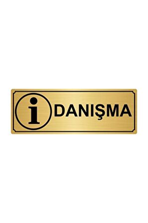 Danışma Yönlendirme Levhası 7cmx20cm