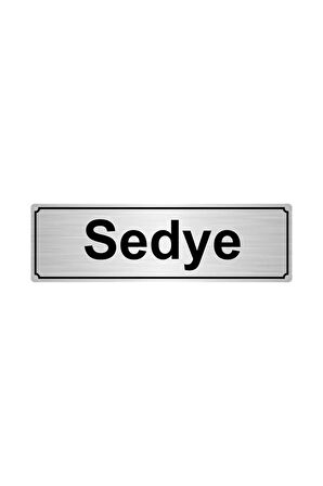 Sedye Yönlendirme Levhası 5cmx20cm Gümüş Renk Metal