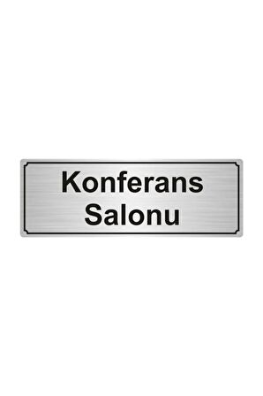 KONFERANS SALONU YÖNLENDİRME LEVHASI 7cmX20cm ALTIN RENK METAL