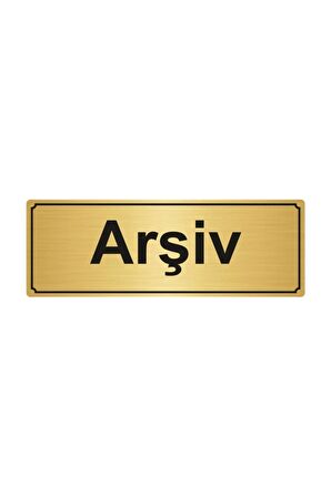 Arşiv Yönlendirme Levhası 7cmx20cm.