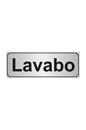 ATÖLYE YÖNLENDİRME LEVHASI 7cmX20cm GÜMÜŞ RENK METAL