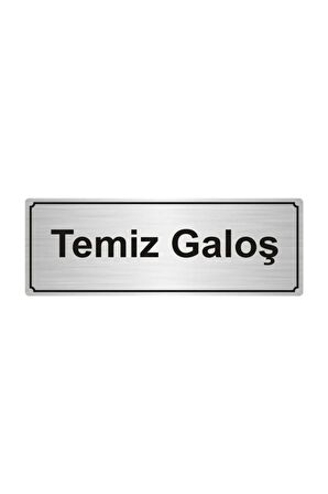 İhracat Yönlendirme Levhası 5 cm x 20 cm Gümüş Renk Metal