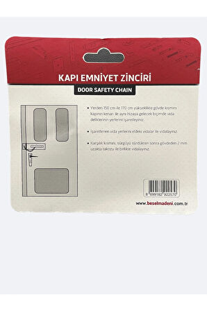 Kapı Emniyet Zinciri Kapı Kilidi