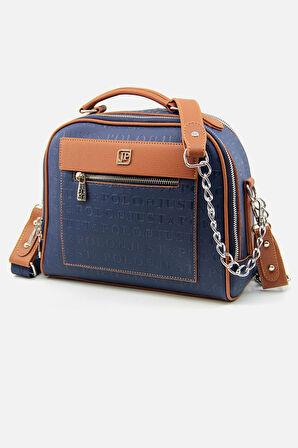 Just Polo JP4025  Gofraj Baskılı Yeni Sezon 4 Bölmeli Omuz ve Çapraz Çantası OZT4025