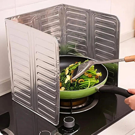 Ocak Arkası Yağ Koruyucu Katlanır Plaka halinde Alüminyum Levha 85x32.5cm Büyük Boy