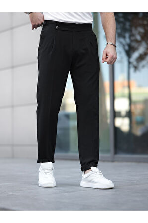 Old Money Pileli Likralı Kumaş Pantolon