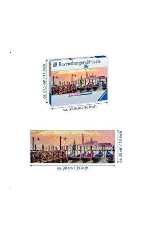 Kız Çocuk Oyuncak 150823 Ravensburger, Gondollar, 1000 Parça Puzzle Erkek Çocuk Oyuncak Eğitici Oyun