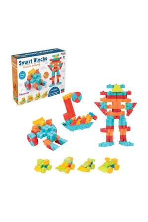 Kız Çocuk Oyuncak 04034 Smart Blok Seti 96 Parça Erkek Çocuk Oyuncak Eğitici Oyuncaklar