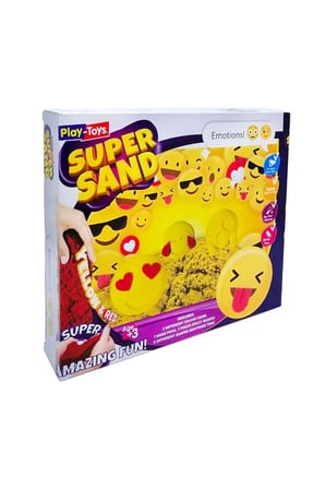 Kız Çocuk Oyuncak Play-Toys Emoji Oyun Kumu Süper Sand Seti Erkek Çocuk Oyuncak Eğitici Oyuncaklar