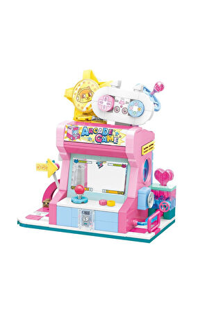 Kız Çocuk Oyuncak KP28019 Keeppley Orange Cat Game Room Blok Seti -Vagon life Eğ