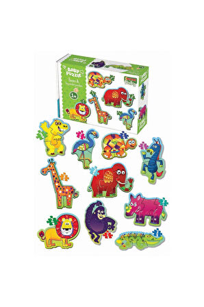Kız Çocuk Oyuncak 1727 Dıytoy, Baby Puzzle- Orman Hayvanları Erkek Çocuk Oyuncak Eğitici Oyuncaklar