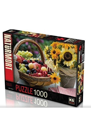 Kız Çocuk Oyuncak KS Puzzle 1000 Parça Fruit and Sunflower Erkek Çocuk Oyuncak Eğitici Oyuncaklar