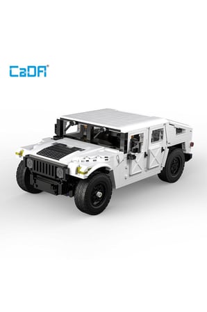 Kız Çocuk Oyuncak C61027W CADA Humvee Off Road Kamyonu Blok Seti -Vagon life Eği