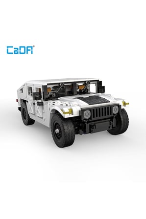 Kız Çocuk Oyuncak C61027W CADA Humvee Off Road Kamyonu Blok Seti -Vagon life Eği