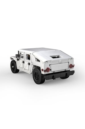 Kız Çocuk Oyuncak C61027W CADA Humvee Off Road Kamyonu Blok Seti -Vagon life Eği