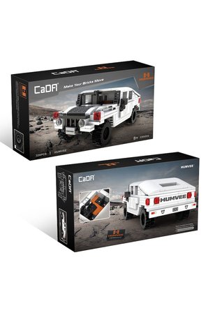 Kız Çocuk Oyuncak C55022W CADA Humvee Jeep Blok Seti 328 Parça-Vagon life Eğiticiic