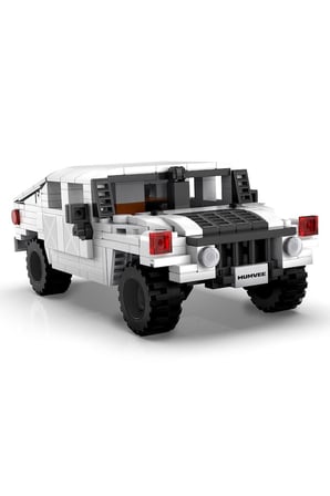 Kız Çocuk Oyuncak C55022W CADA Humvee Jeep Blok Seti 328 Parça-Vagon life Eğiticiic